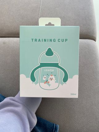 유비맘 트라이탄 코니빨대컵_컬러 랜덤 발송 — 5점을 준 리뷰어가 2021년 2월 올린 사용 사진