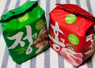 [풀무원] 자연은맛있다 정면, 백면, 홍면  세트 — 5점을 준 리뷰어가 2021년 4월 올린 사용 사진