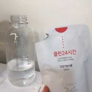 클린24시간 1BOX(5포) + 전용보틀(500ml) — 5점을 준 리뷰어가 2022년 7월 올린 사용 사진