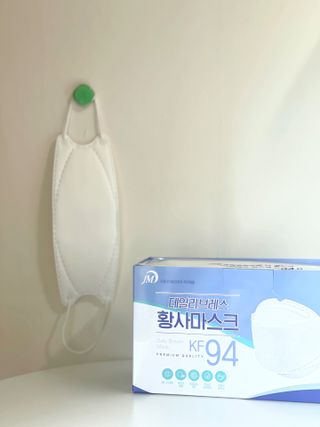 데일리브레스황사마스크KF94대형 데일리브레스 황사방역마스크 KF94 대형 — 5점을 준 리뷰어가 2021년 4월 올린 사용 사진