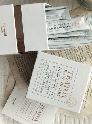 세렌디뷰티_이너뷰티 티톡스 로즈 베리 — 5점을 준 리뷰어가 2021년 3월 올린 사용 사진