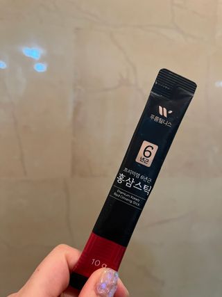 [푸름웰니스] 프리미엄 6년근 홍삼스틱 3mg x 100포 — 5점을 준 리뷰어가 2022년 2월 올린 사용 사진
