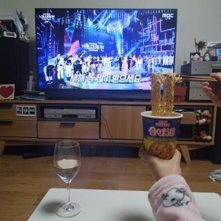 NISSIN 닛신 컵누들  4종 - 씨푸드오리지날, 씨푸드 스파이시, 씨푸드 커리, 씨푸드 XO소스 — 5점을 준 리뷰어가 2021년 12월 올린 사용 사진