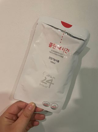 클린24시간 1BOX(5포) + 전용보틀(500ml) — 5점을 준 리뷰어가 2023년 2월 올린 사용 사진