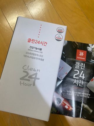 클린24시간 1BOX(5포) + 전용보틀(500ml) — 5점을 준 리뷰어가 2023년 1월 올린 사용 사진