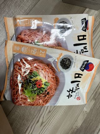 [한면원] 비빔국수 2인분 — 3.5점을 준 리뷰어가 2022년 7월 올린 사용 사진