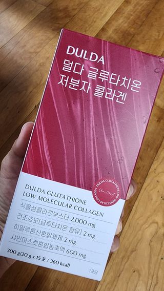 [덜다] 글루타치온 저분자 콜라겐 (20g x 15포) — 4.5점을 준 리뷰어가 2023년 8월 올린 사용 사진