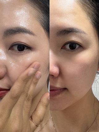 프리마인 메이크업과 들뜨는 각질까지 한방에 깐달걀로! 순하기까지한 셀베이스 그린티클렌저(200ml) — 5점을 준 리뷰어가 2023년 5월 올린 사용 사진