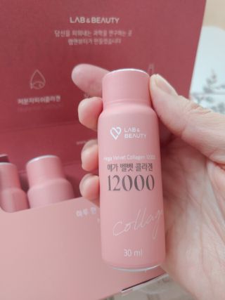 랩앤뷰티 메가 벨벳 콜라겐 12000 — 5점을 준 리뷰어가 2021년 5월 올린 사용 사진