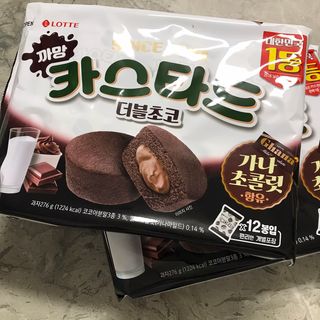 롯데제과 까망카스타드 더블초코 — 5점을 준 리뷰어가 2021년 5월 올린 사용 사진