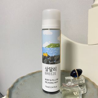 제주인디 삼달리 브리즈 바디&필로우 릴렉싱 미스트 제주 하귤 — 4.5점을 준 리뷰어가 2023년 2월 올린 사용 사진