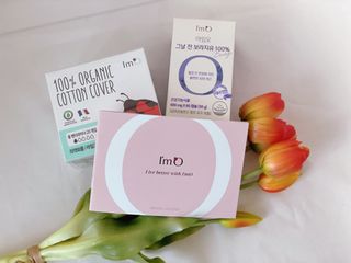 아임오 그날 전 보라지유 100퍼센트 + 아임오 유기농 순면 롱 팬티라이너 20P + 쿠폰북 — 5점을 준 리뷰어가 2021년 7월 올린 사용 사진