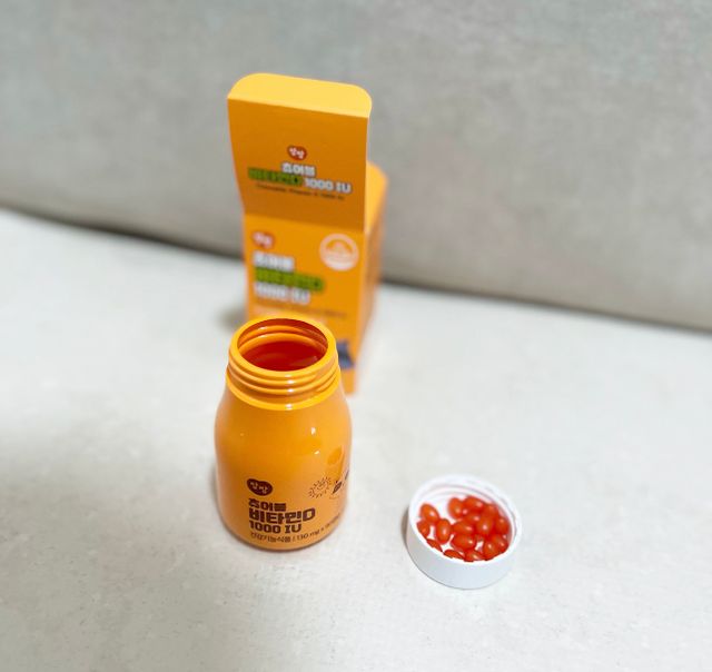 앙팡 츄어블 비타민D 1000 IU 130mg x 90정 리뷰 사진