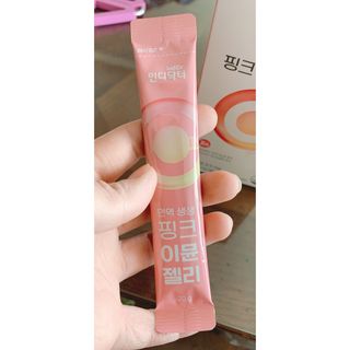 [인디닥터] 면역 생생 핑크 이뮨 젤리 — 5점을 준 리뷰어가 2022년 3월 올린 사용 사진