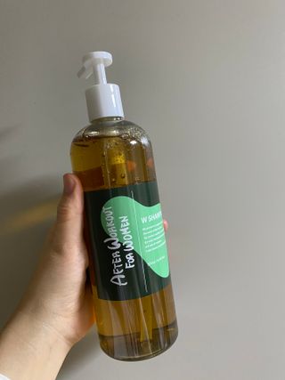 와프랩 운동하는 여성을 위한 더블유 미세먼지 세정 약산성 천연유래 샴푸 — 5점을 준 리뷰어가 2022년 3월 올린 사용 사진