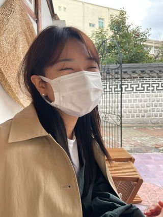 케이퓨리 KF80 덴탈 귀편한 숨쉬기편한 마스크 50매 — 5점을 준 리뷰어가 2022년 10월 올린 사용 사진