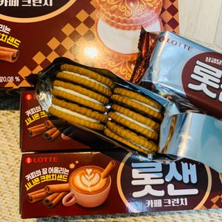 롯데제과 롯샌 카페크런치 — 5점을 준 리뷰어가 2021년 10월 올린 사용 사진