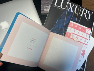 리훈 2023년 하고싶은말다이어리 (세로/정사각 중 택 1, 베이지/블루 중 택 1) — 5점을 준 리뷰어가 2023년 2월 올린 사용 사진