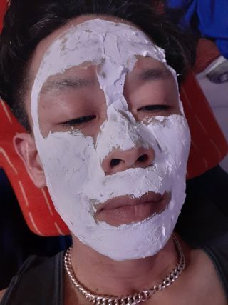 리더스코스메틱 리더스 밀크 스폰지 마스크 — 4점을 준 리뷰어가 2021년 2월 올린 사용 사진