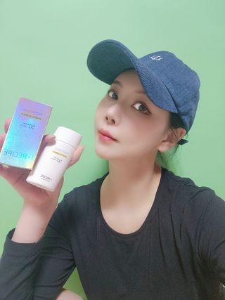 아이레시피 모이스트터치 스포츠 선밀크 50ml (SPF50+ PA+++) — 5점을 준 리뷰어가 2023년 4월 올린 사용 사진