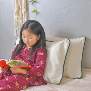 의식주의 비건 인증 오가닉 순면 베개 커버 레이어 커플 세트 — 5점을 준 리뷰어가 2023년 3월 올린 사용 사진