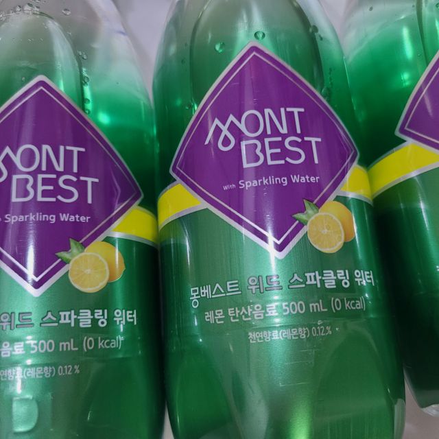 Montbest with Sparkling water Lemon OR Lime 20병(랜덤) 리뷰 사진