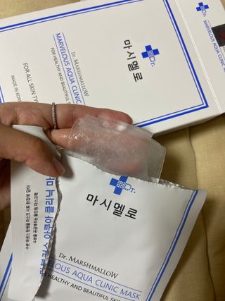 닥터마시멜로 닥터마스멜로 마블러스 아쿠아 클리닉 마스크 — 4.5점을 준 리뷰어가 2021년 7월 올린 사용 사진