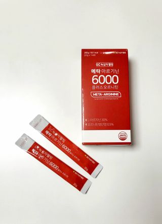 메타아르기닌 GC녹십자웰빙 메타 아르기닌 6000 플러스 오르니틴 — 5점을 준 리뷰어가 2022년 6월 올린 사용 사진