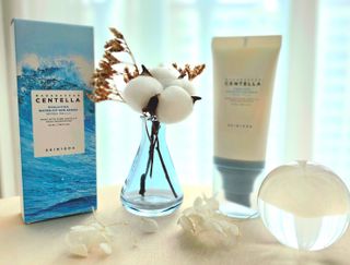 [스킨1004] 마다가스카르 센텔라 히알루-시카 워터핏 선세럼 50ml — 5점을 준 리뷰어가 2024년 5월 올린 사용 사진