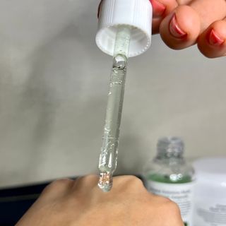 [녹산] 그린 솔루션 멀티 수분 앰플 + 그린 솔루션 멀티 수분크림 — 5점을 준 리뷰어가 2022년 10월 올린 사용 사진