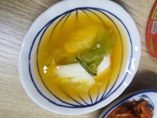셰프애찬 단호박 백김치 1kg — 5점을 준 리뷰어가 2022년 10월 올린 사용 사진