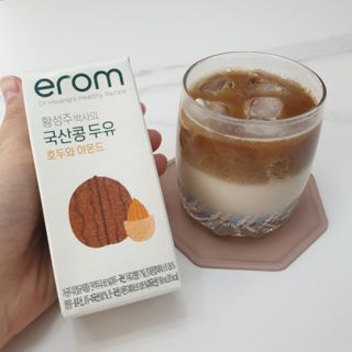 이롬 erom 황성주박사의 국산콩 두유 호두와 아몬드 — 5점을 준 리뷰어가 2020년 12월 올린 사용 사진