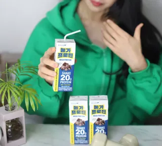 바디랩 프로틴음료 단백질쉐이크 메가프로틴 — 5점을 준 리뷰어가 2022년 4월 올린 사용 사진