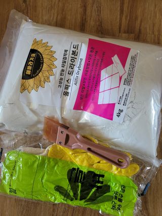[신흥산업] 붙이는 벽돌 황토 파벽돌 230mm 45장,  욕실 인테리어 실내장식 셀프인테리어 — 4점을 준 리뷰어가 2023년 5월 올린 사용 사진