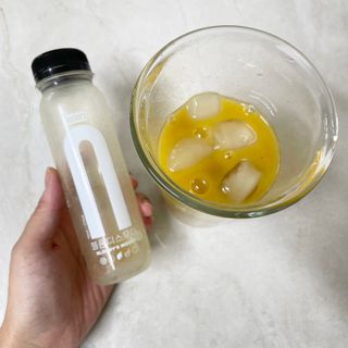 BLENDY'S 핑크 스무디+블론디 스무디 — 5점을 준 리뷰어가 2021년 10월 올린 사용 사진