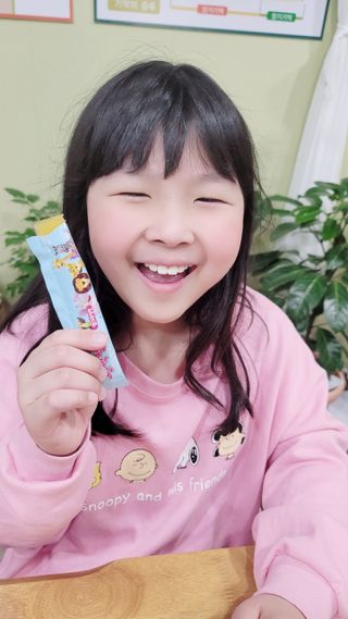 다나음 셀렌에 빠진 아연면역젤리 열대과일맛+사과맛 — 5점을 준 리뷰어가 2021년 4월 올린 사용 사진