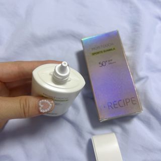 아이레시피 모이스트터치 스포츠 선밀크 50ml (SPF50+ PA+++) — 5점을 준 리뷰어가 2023년 6월 올린 사용 사진