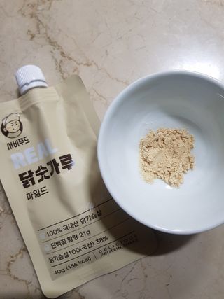 서비푸드 리얼 닭숫가루 마일드 1SET 10개입 — 5점을 준 리뷰어가 2022년 1월 올린 사용 사진
