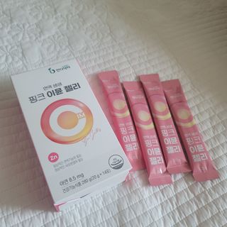 [인디닥터] 면역 생생 핑크 이뮨 젤리 — 5점을 준 리뷰어가 2022년 4월 올린 사용 사진