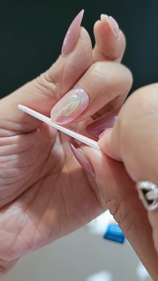 데싱디바 매직프레스 가을신상 롱오발_6종 중 택1 — 5점을 준 리뷰어가 2021년 10월 올린 사용 사진