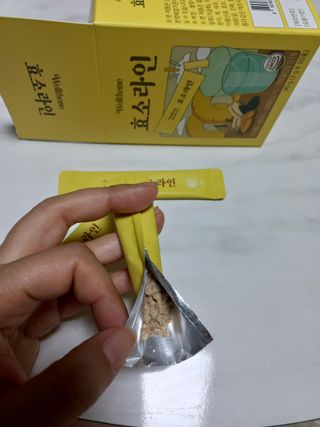 목 넘김이 편한 곡물발효효소 웰테므 효소라인 — 3점을 준 리뷰어가 2023년 1월 올린 사용 사진