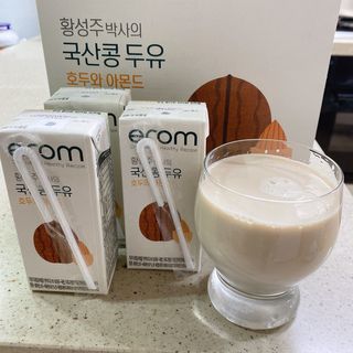 이롬 erom 황성주박사의 국산콩 두유 호두와 아몬드 — 5점을 준 리뷰어가 2020년 12월 올린 사용 사진