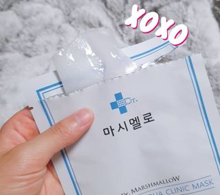 닥터마시멜로 닥터마스멜로 마블러스 아쿠아 클리닉 마스크 — 5점을 준 리뷰어가 2022년 1월 올린 사용 사진