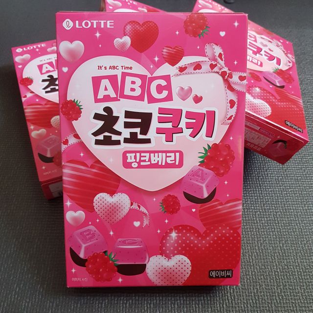 ABC초코쿠키 핑크베리 리뷰 사진