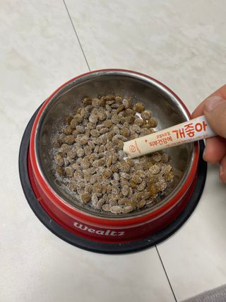 My Pet Care 모발과 모질 피부건강에 개좋아 — 5점을 준 리뷰어가 2021년 4월 올린 사용 사진
