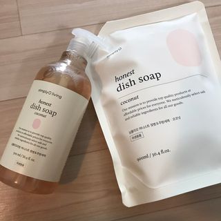 심플리오리빙 어니스트 주방세제 본품 500ml + 리필 900ml (코코넛향) — 5점을 준 리뷰어가 2022년 6월 올린 사용 사진