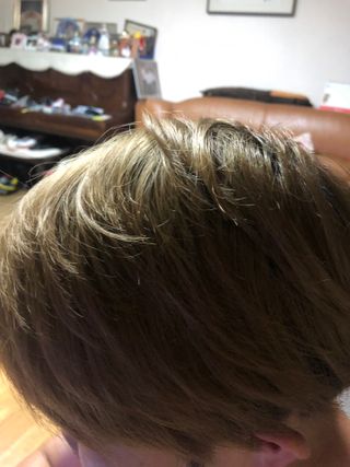 [갸스비] 곱슬 머리부터 파마까지 남자의 컬을 위한 갸스비 컬크림 — 5점을 준 리뷰어가 2021년 10월 올린 사용 사진