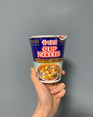 NISSIN 닛신 컵누들  4종 - 씨푸드오리지날, 씨푸드 스파이시, 씨푸드 커리, 씨푸드 XO소스 — 5점을 준 리뷰어가 2022년 12월 올린 사용 사진