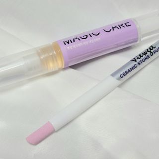 1+2 뷰젤 매직케어 손톱영양제+스톤푸셔+코인타올 셀프 네일케어 — 5점을 준 리뷰어가 2023년 4월 올린 사용 사진