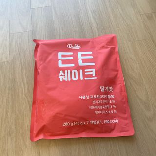 [덜다] 든든 식물성 단백질 쉐이크 40g X 7입 (곡물/딸기) — 5점을 준 리뷰어가 2023년 8월 올린 사용 사진